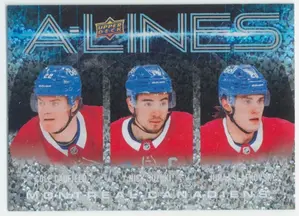 2024-25 UPPER DECK - COLE CAUFIELD/NICK SUZUKI/JURAJ SLAFKOVSKY #AL-16 A-LINES