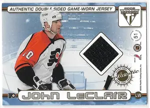 2001-02 Titanium Double-Sided Game-Worn Jersey #51 Simon Gagne & John LeClair