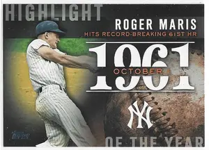2015 Topps Highlight of the Year #H-12 Roger Maris