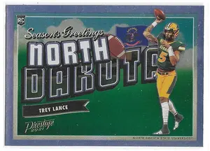 2021 Prestige Season's Greetings #SG-3 Trey Lance