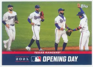 2021 Topps Opening Day - Texas Rangers #OD-8 Opening Day