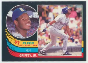 1991 Fleer - Ken Griffey Jr. #7 All Star Team