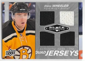 2010-11 Black Diamond Quad Jerseys #QJ-BW Blake Wheeler