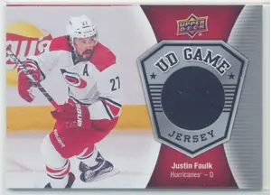 2016-17 UPPER DECK - JUSTIN FAULK #GJ-JF GAME JERSEY