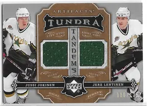 2007-08 Artifacts Tundra Tandems #TT-JL Jussi Jokinen & Jere Lehtinen (086/125)