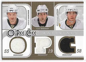 2008-09 O-Pee-Chee Materials #3M-GWL Sergei Gonchar, Ryan Whitney & Kristopher Letang