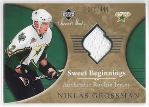 2006-07 Sweet Shot #119 Niklas Grossman RC (Sweet Beginnings) (271/499)