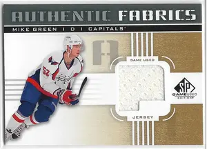 2011-12 SP Game Used Authentic Fabrics #AF-GR Mike Green 'P'