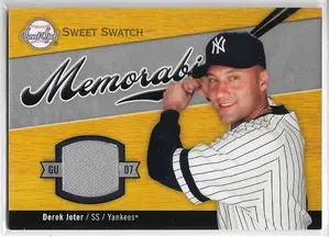 2007 Sweet Spot Sweet Swatch Memorabilia #SW-DJ Derek Jeter