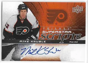 2008-09 Trilogy Superstar Scripts #SS-MK Mike Knuble