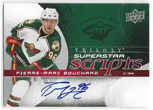 2008-09 Trilogy Superstar Scripts #SS-PM Pierre-Marc Bouchard