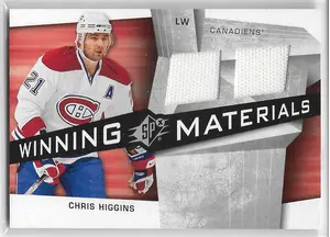 2008-09 SPx Winning Materials #WM-HG Chris Higgins