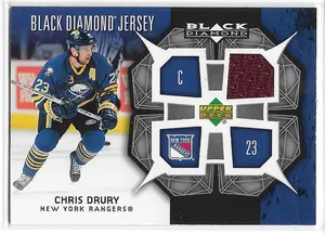 2007-08 Black Diamond Jersey #BDJ-CD Chris Drury