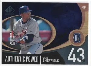 2007 SP Authentic Authentic Power #AP-20 Gary Sheffield