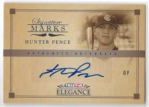 2007 TRISTAR Elegance Signature Marks #SM-HP Hunter Pence