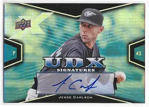 2008 UD X Signatures #CA Jesse Carlson