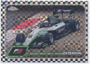 2024 Topps Chrome Formula 1 - Max Esterson #131 F3 Drivers Checker Flag Refractor Parallel