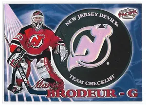 1998-99 Pacific Team Checklist #15 Martin Brodeur