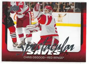 2008-09 Upper Deck Spectacular Saves #SAVE1 Chris Osgood