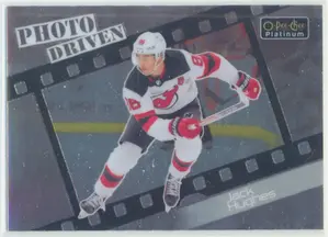2023-24 O-PEE-CHEE PLATINUM - JACK HUGHES #PD-3 PHOTO DRIVEN