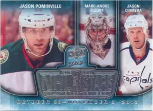 2014-15 MVP - JASON POMINVILLE/MARC-ANDRE FLEURY/JASON CHIMERA #3SW-110413 3 STARS PLAYER OF THE WEEK