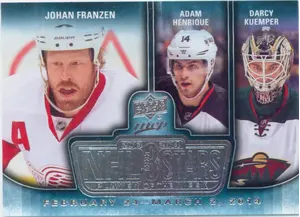 2014-15 MVP - JOHAN FRANZEN/ADAM HENRIQUE/DARCY KUEMPER #3SW-030314 3 STARS PLAYER OF THE WEEK