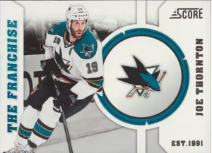 2012-13 SCORE - JOE THORNTON #F24 THE FRANCHISE