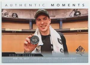 2017-18 SP AUTHENTIC - SIDNEY CROSBY #102 AUTHENTIC MOMENTS