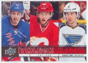 2012-13 UPPER DECK - CHRIS KREIDER/SVEN BAERTSCHI/JADEN SCHWARTZ #250 YOUNG GUNS