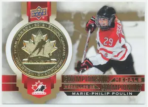 2021-22 TIM HORTONS TEAM CANADA - MARIE-PHILIP POULIN #M-9 CHAMPIONSHIP MEDALS