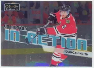 2018-19 O-PEE-CHEE PLATINUM - DUNCAN KEITH #IA-13 IN ACTION