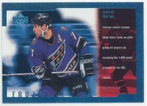 1998-99 UPPER DECK - ADAM OATES #FT20 FROZEN IN TIME