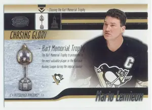 2002-03 CALDER - MARIO LEMIEUX #8 CHASING GLORY