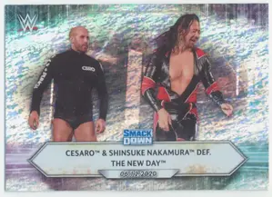2021 Topps WWE - Cesaro/Shinsuke Nakamura #86 Silver Foil Parallel