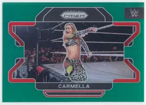 2022 Prizm WWE - Carmella #59 Green Prizm Parallel