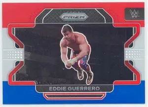 2022 Prizm WWE - Eddie Guerrero #77 Red White & Blue Prizm Parallel