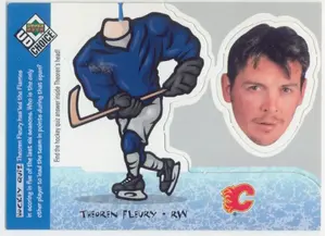 1998-99 UD CHOICE - THEOREN FLEURY #BH25 MINI BOBBLE HEADS