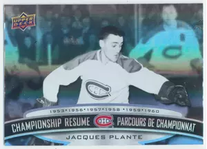 2023 TIM HORTONS LEGENDS - JACQUES PLANTE #CR-6 CHAMPIONSHIP RESUME