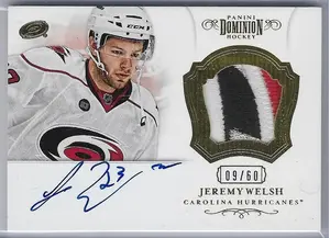 2012-13 Dominion Patch Autographs #27 Jeremy Welsh (09/60)