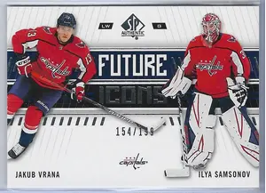 2019-20 SP Authentic (Future Icons) #146 Jakub Vrana & Ilya Samsonov (154/199)