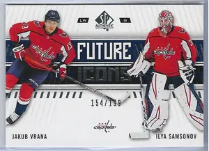 2019-20 SP Authentic (Future Icons) #146 Jakub Vrana & Ilya Samsonov (154/199)