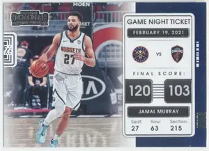 2021-22 Panini Contenders - Jamal Murray #4 Game Night Ticket