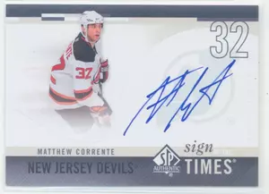 2010-11 SP AUTHENTIC - MATTHEW CORRENTE #SOT-MC SIGN OF THE TIMES