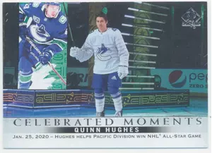 2020-21 SP AUTHENTIC - QUINN HUGHES #103 CELEBRATED MOMENTS