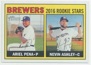 2016 Topps Heritage - Ariel Pena/Nevin Ashley #170 Rookie Stars RC