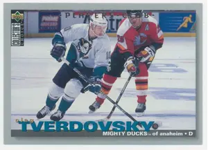 1995-96 COLLECTOR'S CHOICE - OLEG TVERDOVSKY #81 PLAYER'S CLUB