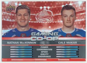 2024-25 UPPER DECK - NATHAN MacKINNON/CALE MAKAR #CGO-8 GAMING CO-OP