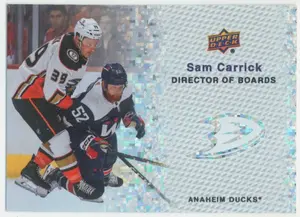 2023-24 UPPER DECK - SAM CARRICK #DB-3 DIRECTOR OF BOARDS SPECKLE