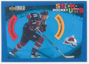 1997-98 COLLECTOR'S CHOICE - PETER FORSBERG #S21 STICK UMS