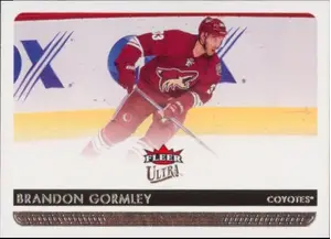 2014-15 FLEER ULTRA - BRANDON GORMLEY #143 ROOKIE